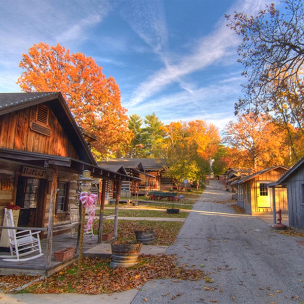 Har-Ber Village Museum is a pioneer-era village museum with over a hundred restored buildings and exhibits, as well as beautiful trails and scenic views.  