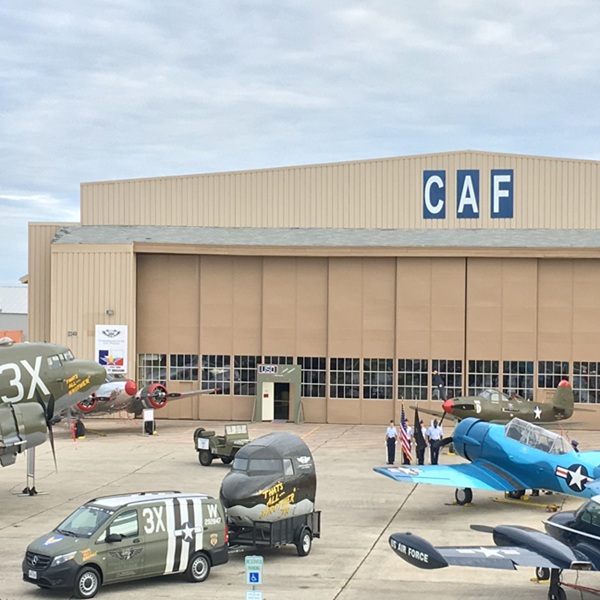 The museum is situated in the sole surviving wartime hangar from the San Marcos Army Air Field, which served as a WWII navigator training base. 