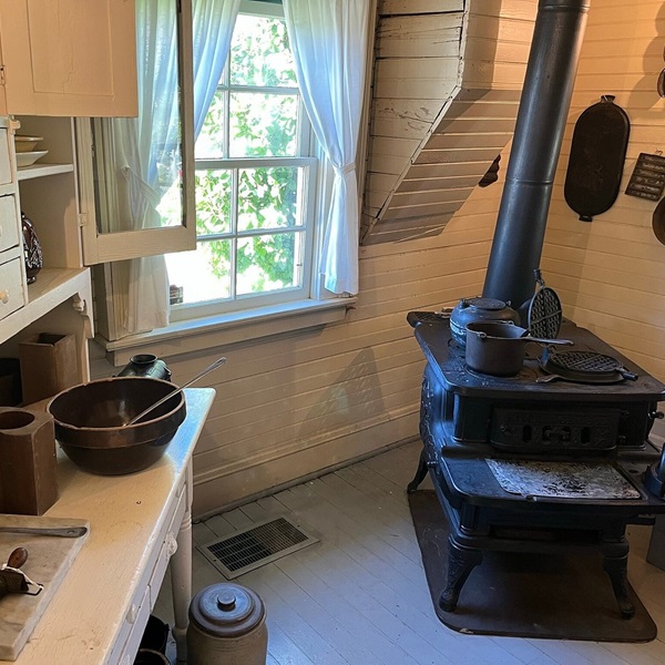 The museum is furnished with original items from the Minthorn family and the local community, including Hoover's childhood bedroom set. 