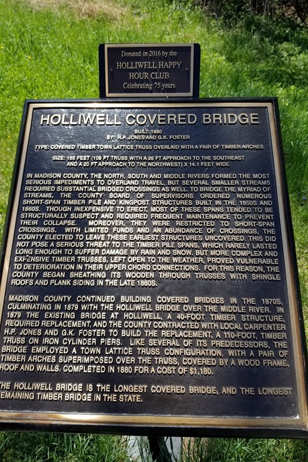 Holliwell Covered Bridge - Display Image