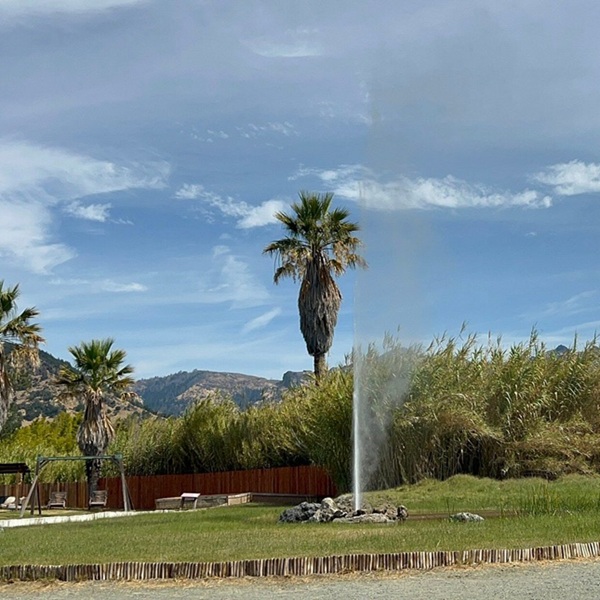  The geyser has been a tourist attraction since the late 1800s, when travelers visiting Napa Valley’s hot springs began stopping to watch its regular eruptions. 