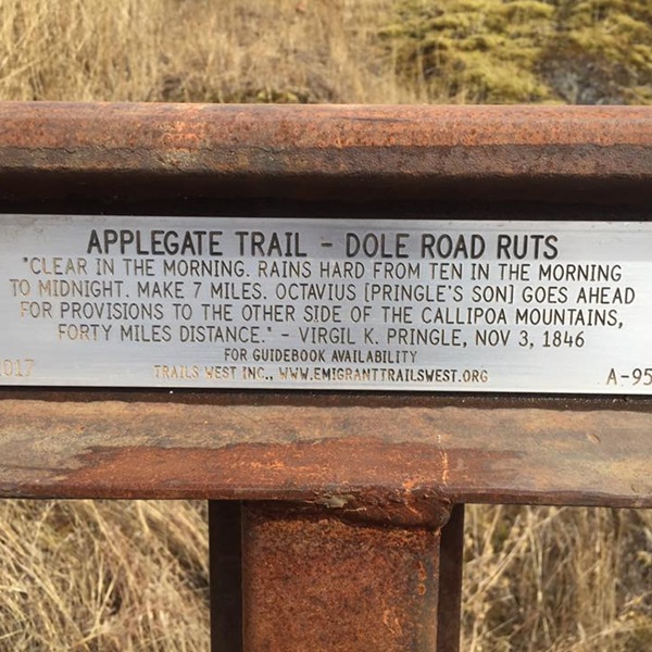 The canyon crossing nearby was considered one of the most dangerous sections of the trail, and Canyonville became an important stopping point where settlers could rest, resupply, and recover after navigating the rugged terrain. 