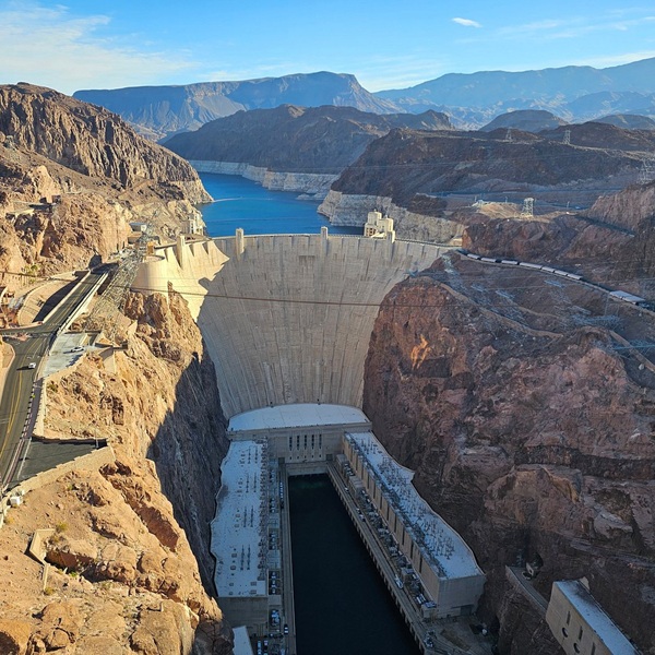 The reservoir provides water to millions of people across Nevada, Arizona, and California, supporting agriculture and urban areas.