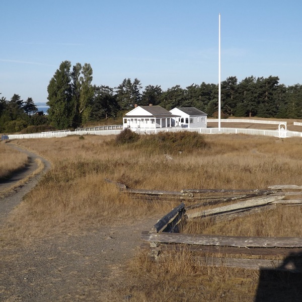 Located on the southern end of the island, American Camp includes historic buildings, a visitor center, and several trails. 