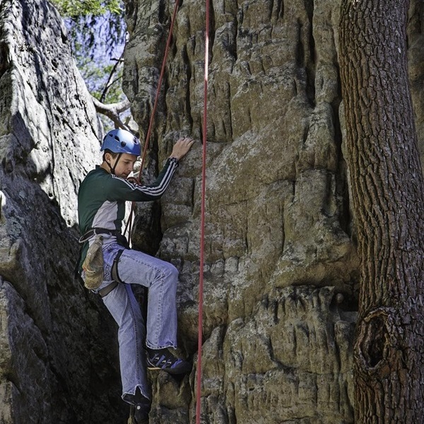 Bubba City is one of the most popular sections, known for its moderate sports climbs and beautiful views of the New River Gorge. 