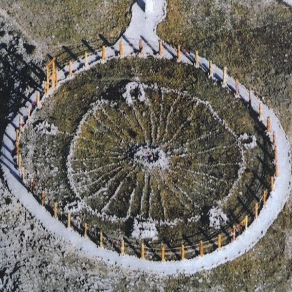 The Medicine Wheel, consisting of a large circular arrangement of stones with spokes resembling a wheel, is believed to be over 700 years old, making it one of the oldest known archaeological sites in North America. 