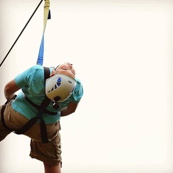 The zipline is designed to be enjoyed by visitors of all ages, making it a perfect family-friendly adventure within the ski area. 