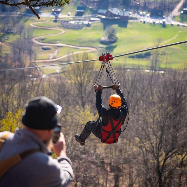 Horseshoe Canyon Ranch offers one of the longest and most exhilarating ziplines in Arkansas, providing a thrilling experience for adventure seekers. 
