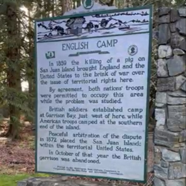 Unlike the rugged American Camp, English Camp was designed to feel like home, with formal gardens, neat buildings, and cultivated landscapes. 