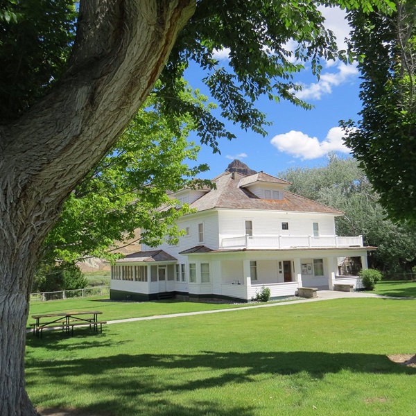 The 2½‑story main house of the Cant Ranch, built in 1915 from mail‑order Radford plans, remains largely intact, including original layout and many interior features, and is part of the National Park.