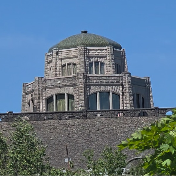 Vista House is one of the most recognizable landmarks along the Historic Columbia River Highway, sitting atop Crown Point, approximately 733 feet above the Columbia River.