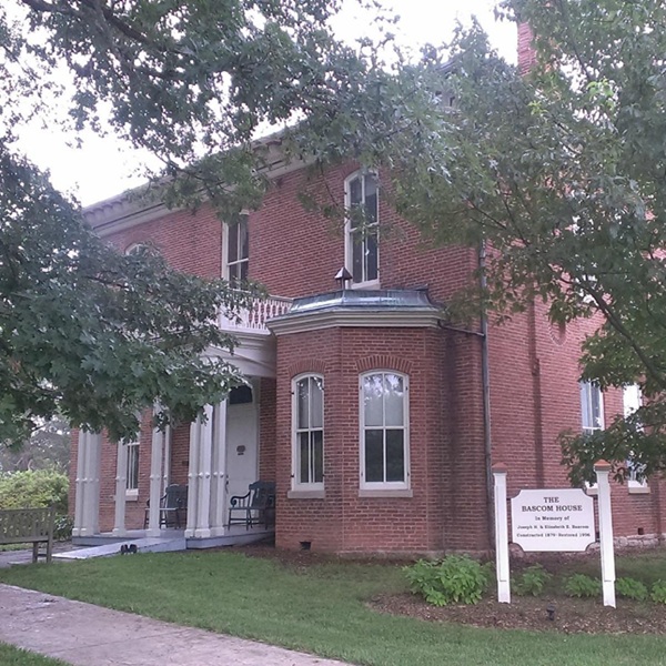 The Bascom House, an elegant 1879 home, features exhibits on the history of the Meramec River Valley. 