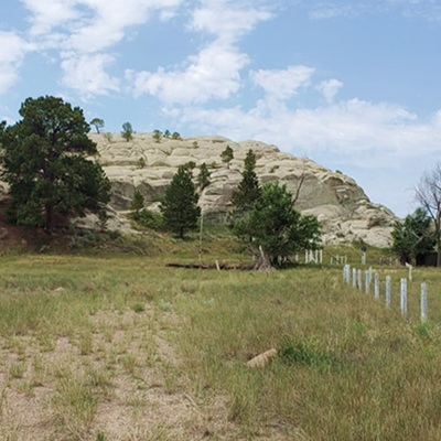 Rock in the Glen, a sandstone outcropping, served as a landmark for emigrants traveling west in the 1800s and contains emigrant carvings. 