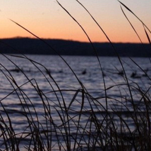 Sunset view of Lake Guntersville, created by the damming of the Tennessee River, and providing many recreational opportunities in northern Alabama.