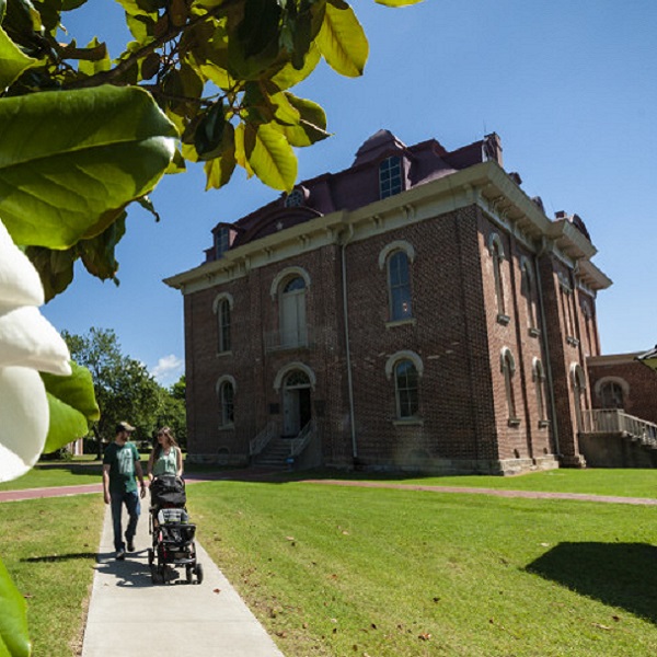 The restored courthouse, dates back to when Jacksonport was the county seat. 