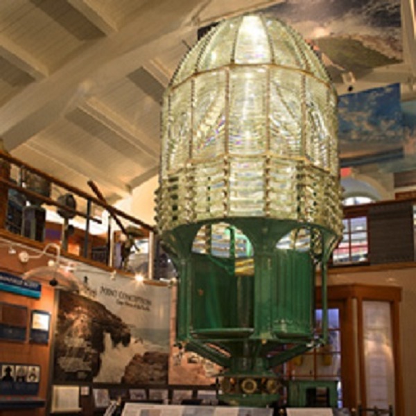 First Order Fresnel Lens in the Cambria History Museum.