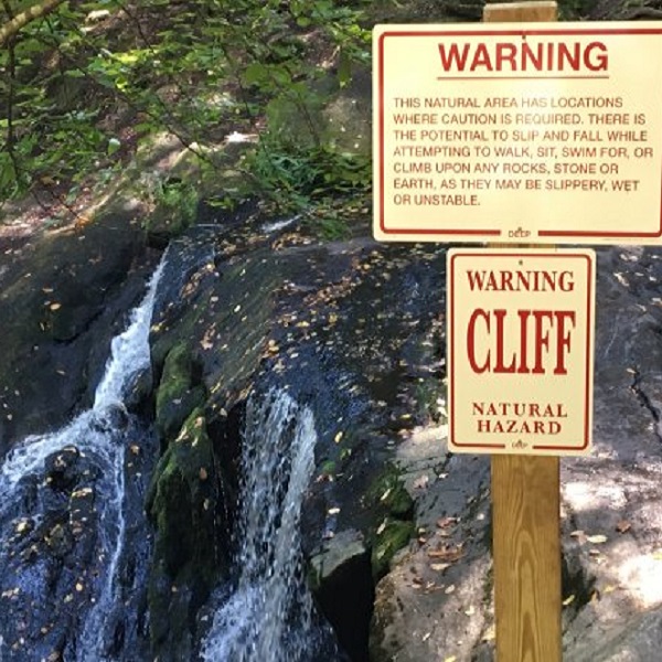 Ender’s Falls can be deadly, especially when rocks are wet. 