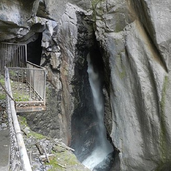 Platforms and walkways allow for safely viewing the falls at different points. 