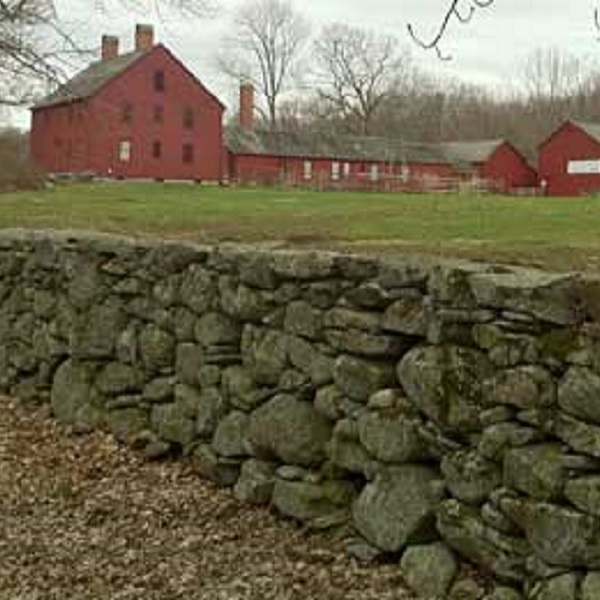 Historic stone walls can be seen all along Route 169. 