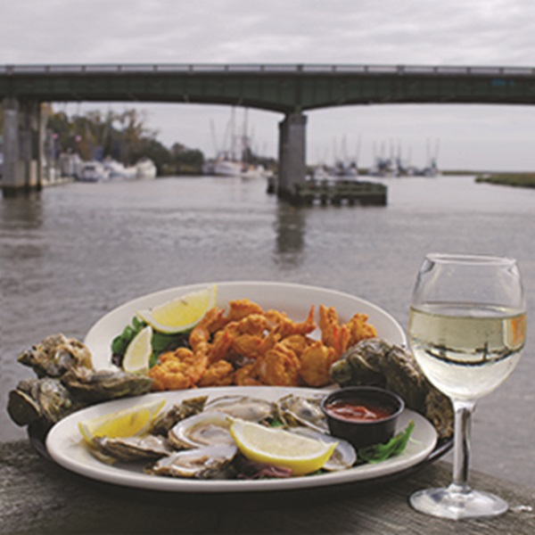 The Sapelo Lighthouse and Beacon directed mariners in and out of the channel that led to the port at Darien, where one can find a bounty of seafood restaurants.
