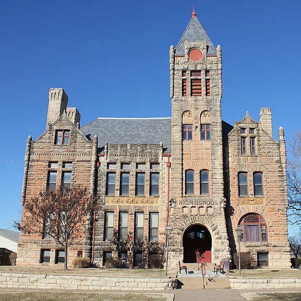 The old Arkansas City High School is on the Registry of Historic Places. 