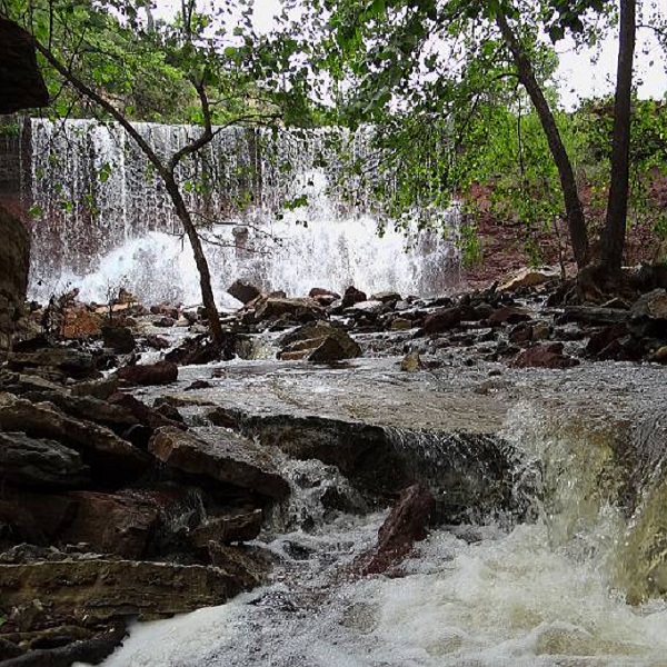 Getting to the base of the falls provides a different perspective of them. 