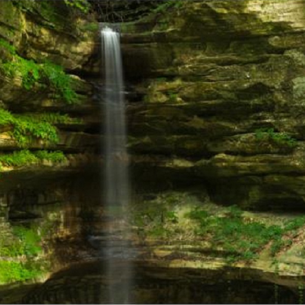 Spring run-off creates waterfalls as high as 80 feet down moss-cover sandstone walls. 