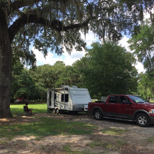 The campground has limited hookups and room for large rigs.