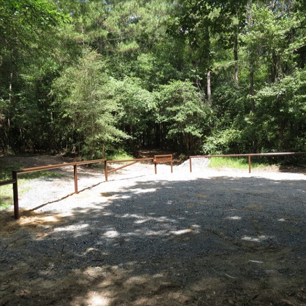 The cave is located just a short distance from the parking area down a scenic trail along Bundicks Creek. 