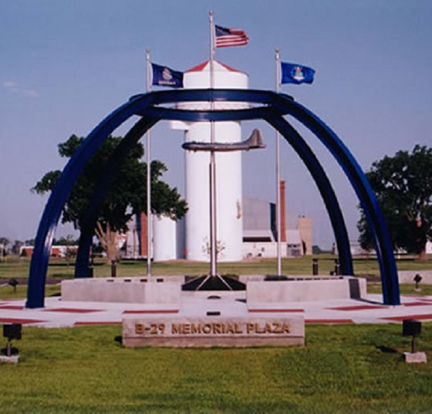 A memorial to the men and women who served at Great Bend’s Army Air Base. 