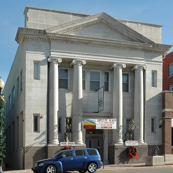 Established in 1970 by Warren Hall Coutts II, the Coutts Art Museum is located in the original Butler County State Bank building, built in 1917.