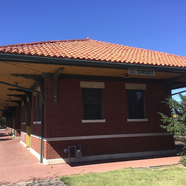 The old Missouri Pacific Passenger Train Station. 