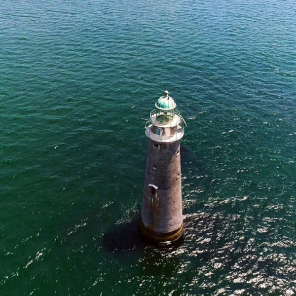 The Minots Ledge Lighthouse is located 30 miles north of Duxbury, about a mile off the coast of Cohasset.