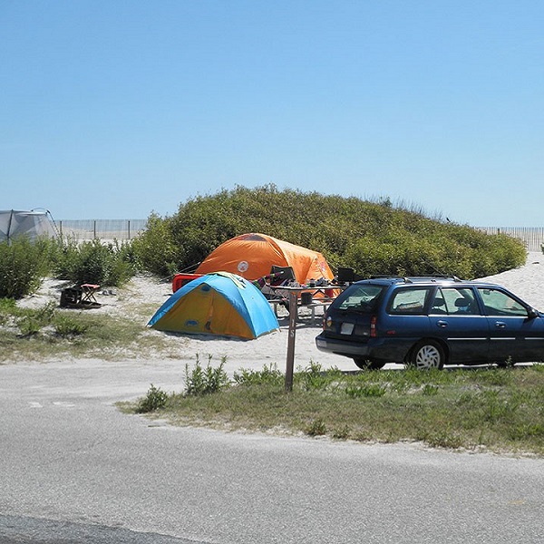 State park campsites can be reserved and are available from April through November. National Park sites are available year-round, but are limited to first-come, first-serve in the off season. 
