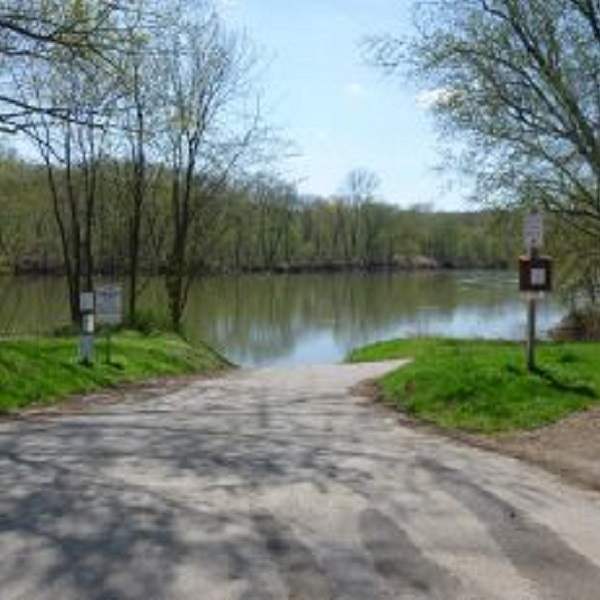 The boat ramp at Little Tonoloway Recreation Area provides access to water activities. 