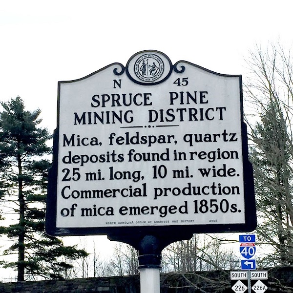 The Spruce Pine Mining District is home to one of the richest deposits of gems and minerals in the world. 