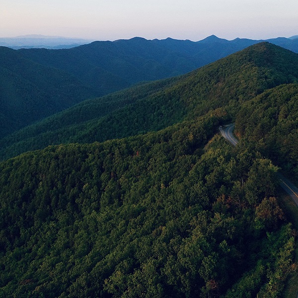 Spruce Pine lies among the Three Peaks in the Blue Ridge Mountains. 
