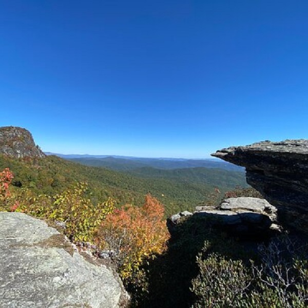 Chimney Rock is a popular, but strenuous hike that can begin at the Linville Falls Visitor Center.