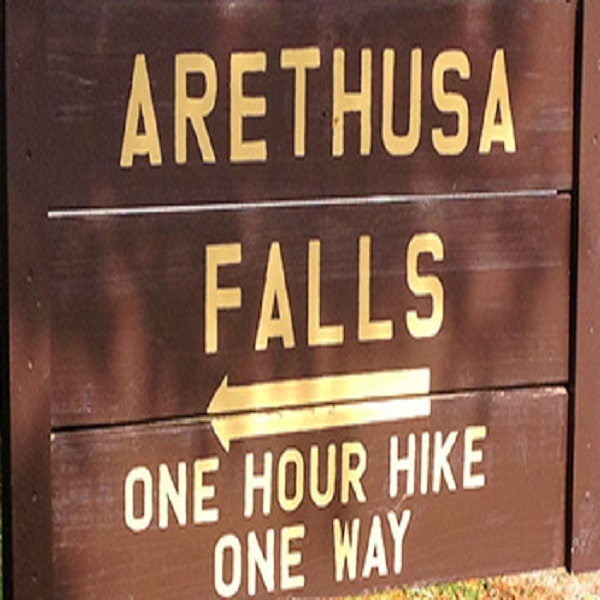 Arethusa Falls is a moderate hike with steep sections. Allow at least an hour for a hike to and from. 