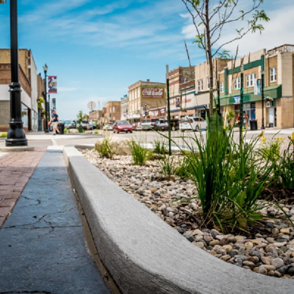 Downtown Devils Lake has a nostalgic feel about it. 