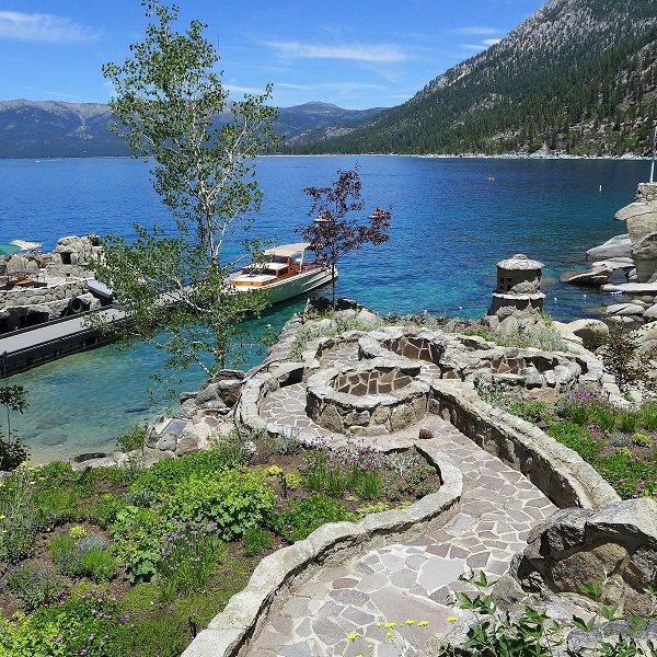 Many wealthy took advantage of Nevada’s tax laws to build mansions along the eastern shore of Lake Tahoe. 