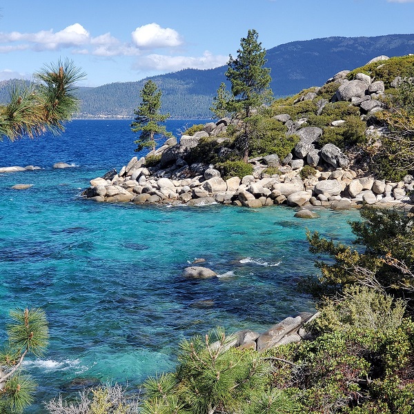 Lake Tahoe is so clean, one can see rocks 30 feet below on the bottom on a smooth day. 