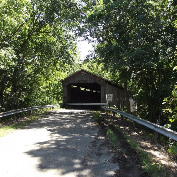The Brown Covered Bridge is eligible for the National Register of Historic Places. 