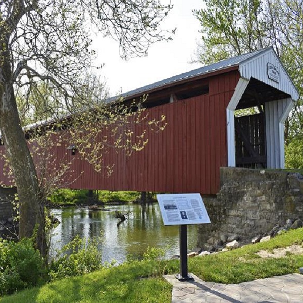 The Eldean Covered Bridge is listed on the National Register of Historic Places and is a National Historic Landmark as well. 