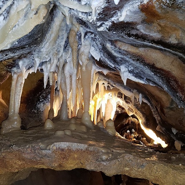 Tours take guests through two different parts of the cavern.