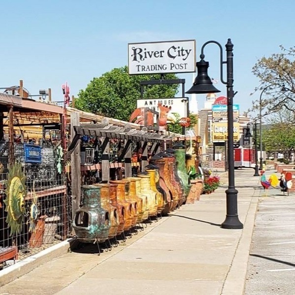 Downtown Jenks and the Riverwalk offer shoppers a variety of unique items and antiques.