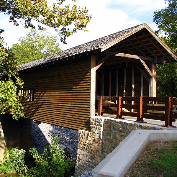 The bridge is listed on the National Register of Historic Places. 