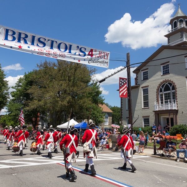 Bristol’s Fourth of July parade is the oldest continuous parade in the United States. 