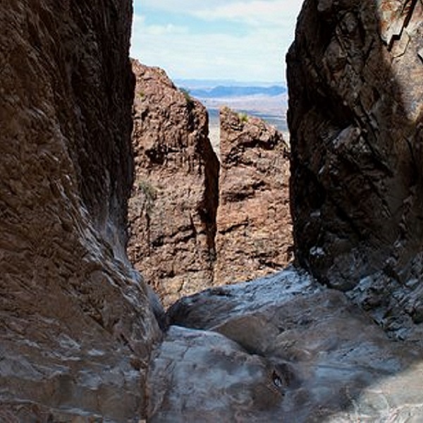 The stream pour-off creates the Window with its 2,000-foot vertical walls. 