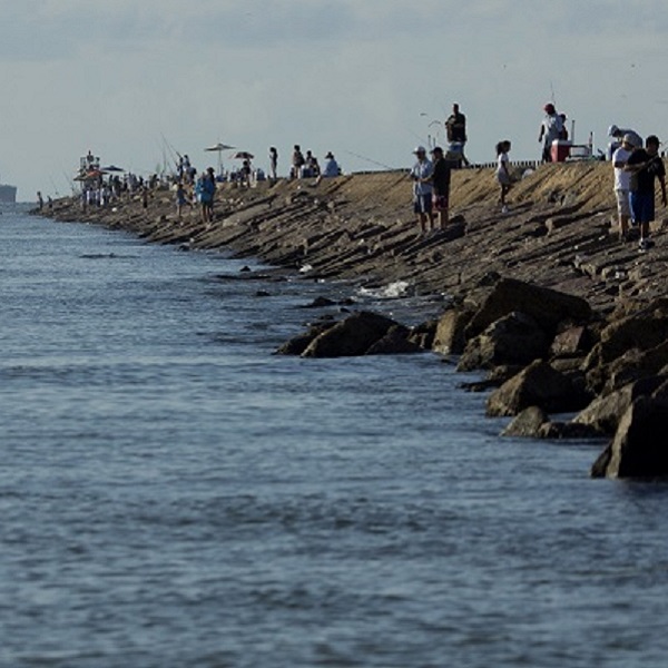 The Quintana Beach County Park is a 51-acre beachfront park. The pedestrian beach, lighted fishing pier, and access to the west jetty are the most popular attractions at the park. 